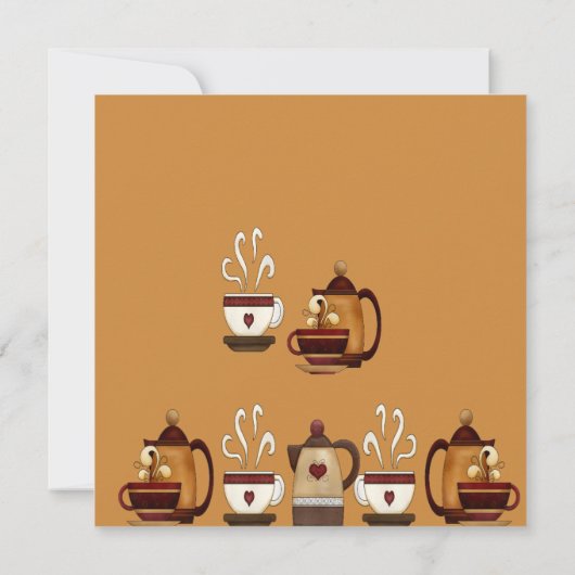 土鍋での午後の紅茶パーティー　ブライダルシャワー 招待状 (裏面)