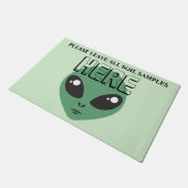 土離れ質の全てここにエイリアン ドアマット (アングル)