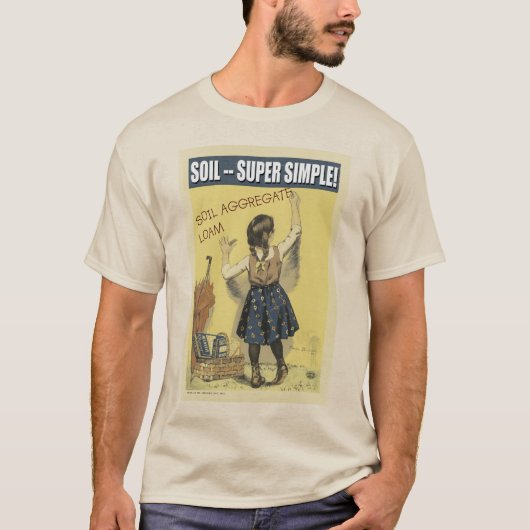 土 – -すごいシンプルTシャツ Tシャツ (正面)