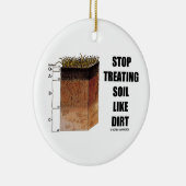 土(土地平線)のような土を扱うことを止めて下さい メタルオーナメント (右)