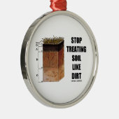 土(土地平線)のような土を扱うことを止めて下さい メタルオーナメント (右)