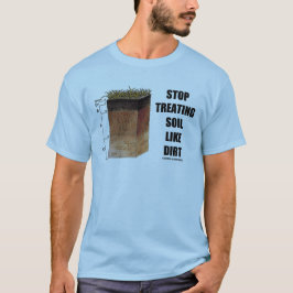 土(土地平線)のような土を扱うことを止めて下さい Tシャツ