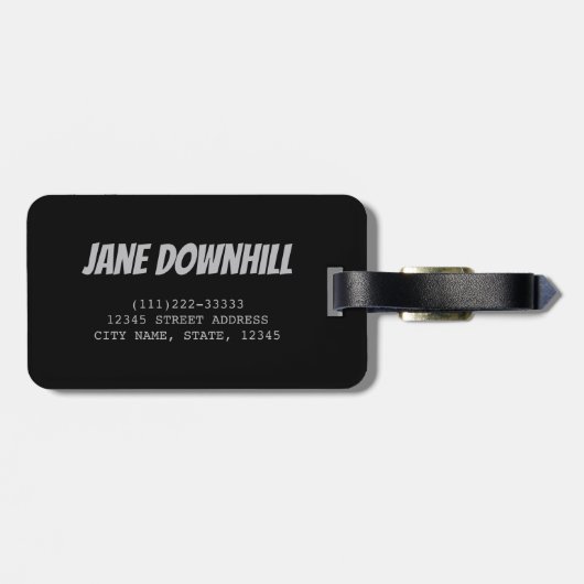 土・自転車バイクもしくは自転車に乗る人用ダウンヒルヴィンテージおたく ラゲッジタグ (裏面横)