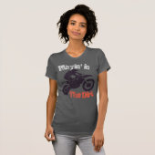 "土" DirtbikeおよびMotorcross #2のPlayin Tシャツ (正面フル)