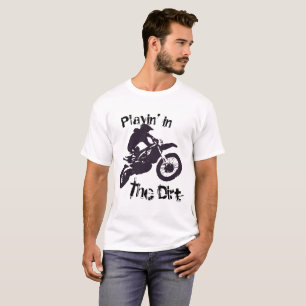 "土" Dirtbike及びMotorcross #5のPlayin Tシャツ