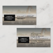 土| Soil Construction Companyの強く引くビジネス 名刺 (正面/裏面)