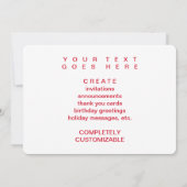 圣诞节快乐 (メリークリスマス中国のin) 招待状 (裏面)