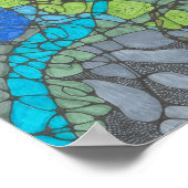 圧倒されたドードルプリント8x8インチ。 ポスター (角)