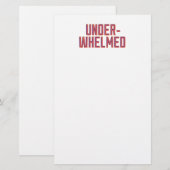 圧倒された 便箋 (正面/裏面)