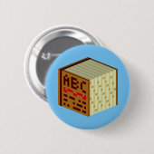 圧倒されるような辞書 缶バッジ (正面&裏面)