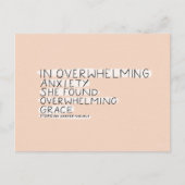 圧倒的な不安の中で圧倒的な恵みを見つける ポストカード (正面)