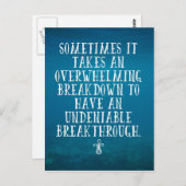 圧倒的な崩壊引用文 ポストカード (正面/裏面)