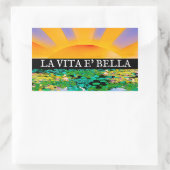 圧倒的な平穏 長方形シール (バッグ)