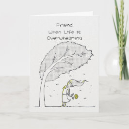 圧倒的な生活の中で支えてくれる友達 カード