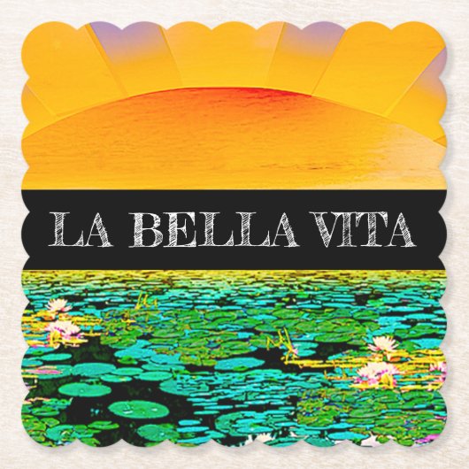 圧倒的な静けさ ペーパーコースター (正面)