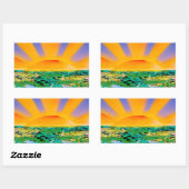 圧倒的な静けさ 長方形シール (シート)