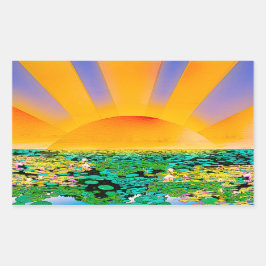 圧倒的な静けさ 長方形シール