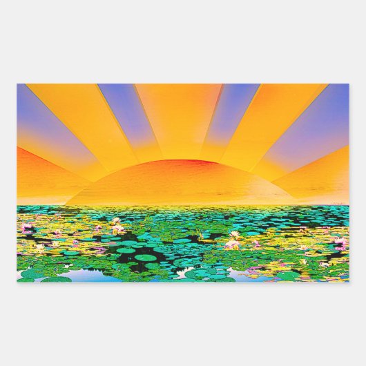 圧倒的な静けさ 長方形シール (正面)