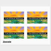 圧倒的な静けさ 長方形シール (シート)