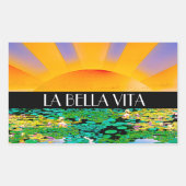 圧倒的な静けさ 長方形シール (正面)