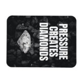 圧力がダイヤモンドを作成 – やる気を起こさせる マグネット (横)