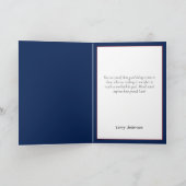 圧力でダイヤモンドの卒業カードを作成 サンキューカード (内部)