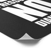 圧力なしダイヤモンドなしやる気を起こさせる ポスター (角)