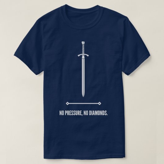 圧力なしダイヤモンド Tシャツ (デザイン正面)