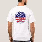 圧力のローラーのホッケーの円の完全なTシャツ Tシャツ (裏面)