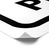 圧力の警告ポスター ポスター (角)