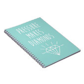 圧力はダイヤモンドの引用文を作ります ノートブック (右側)