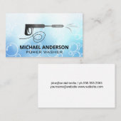 圧力ウォッシャロゴ |シャボン玉名刺 名刺 (正面/裏面)