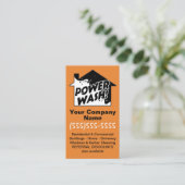 圧力クリーン電力の洗浄マーケティングの広告 名刺 (スタンド正面)