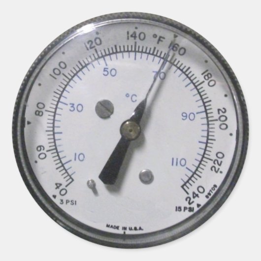 圧力ゲージのシール ラウンドシール (正面)