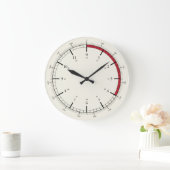 圧力ゲージ24時間時計 – 拡張バージョン ラージ壁時計 (ホーム)