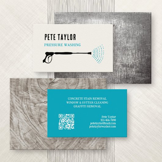 圧力パワーウィンドウの洗浄 名刺