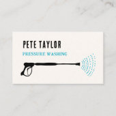 圧力パワーウィンドウの洗浄 名刺 (正面)