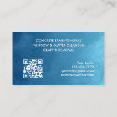 圧力パワーウィンドウの洗浄 名刺 (裏面)