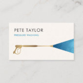圧力パワーウィンドウの洗浄 名刺 (正面)