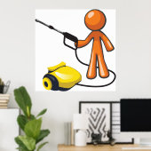 圧力ワッシャの使用 ポスター (ホームオフィス)