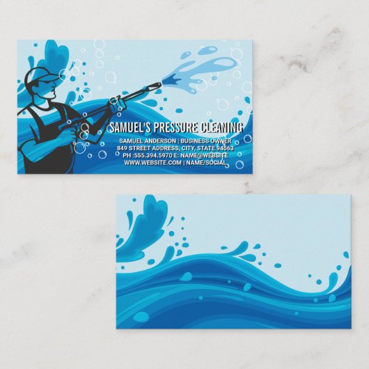 圧力水噴霧器 | シャボン 名刺 (正面/裏面)