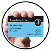 圧力洗モダン浄および洗浄 名刺