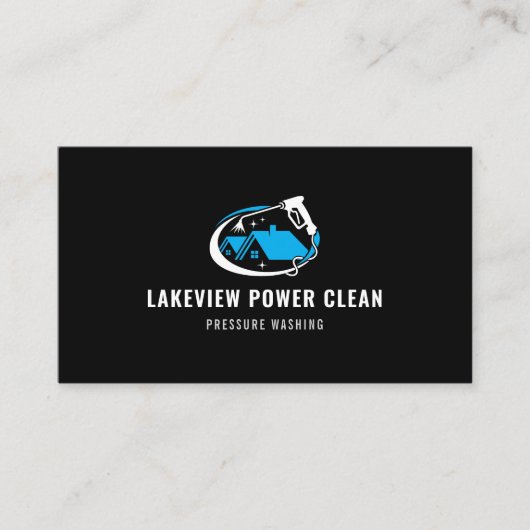 圧力洗モダン浄ロゴ 名刺 (正面)