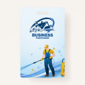 圧力洗モダン浄力ハウスクリーニング バッジ (裏面)