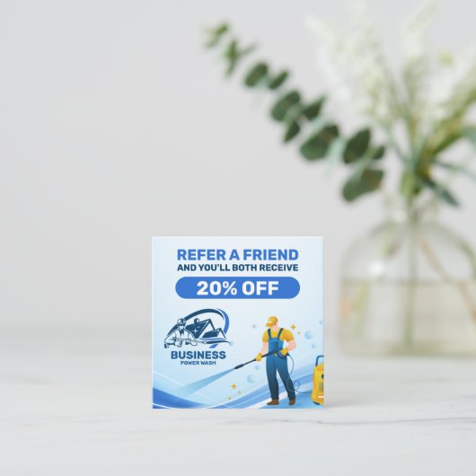 圧力洗モダン浄力ハウスクリーニング 紹介カード (スタンド正面)