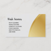 圧力洗モダン浄金ゴールド式動力洗浄洗浄 名刺 (裏面)
