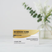 圧力洗モダン浄金ゴールド式動力洗浄洗浄 名刺 (スタンド正面)