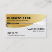 圧力洗モダン浄金ゴールド式動力洗浄洗浄 名刺 (正面)