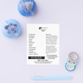 圧力洗浄あなたのロゴを追加 チラシ (シングル)