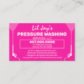 圧力洗浄およびクリーニングの名刺テンプレート 名刺 (正面)